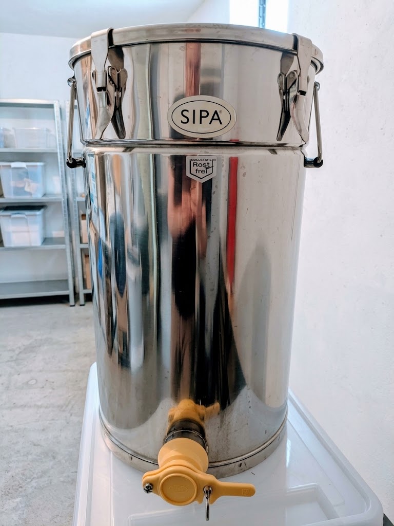 Abfülltopf 50 kg aus Edelstahl